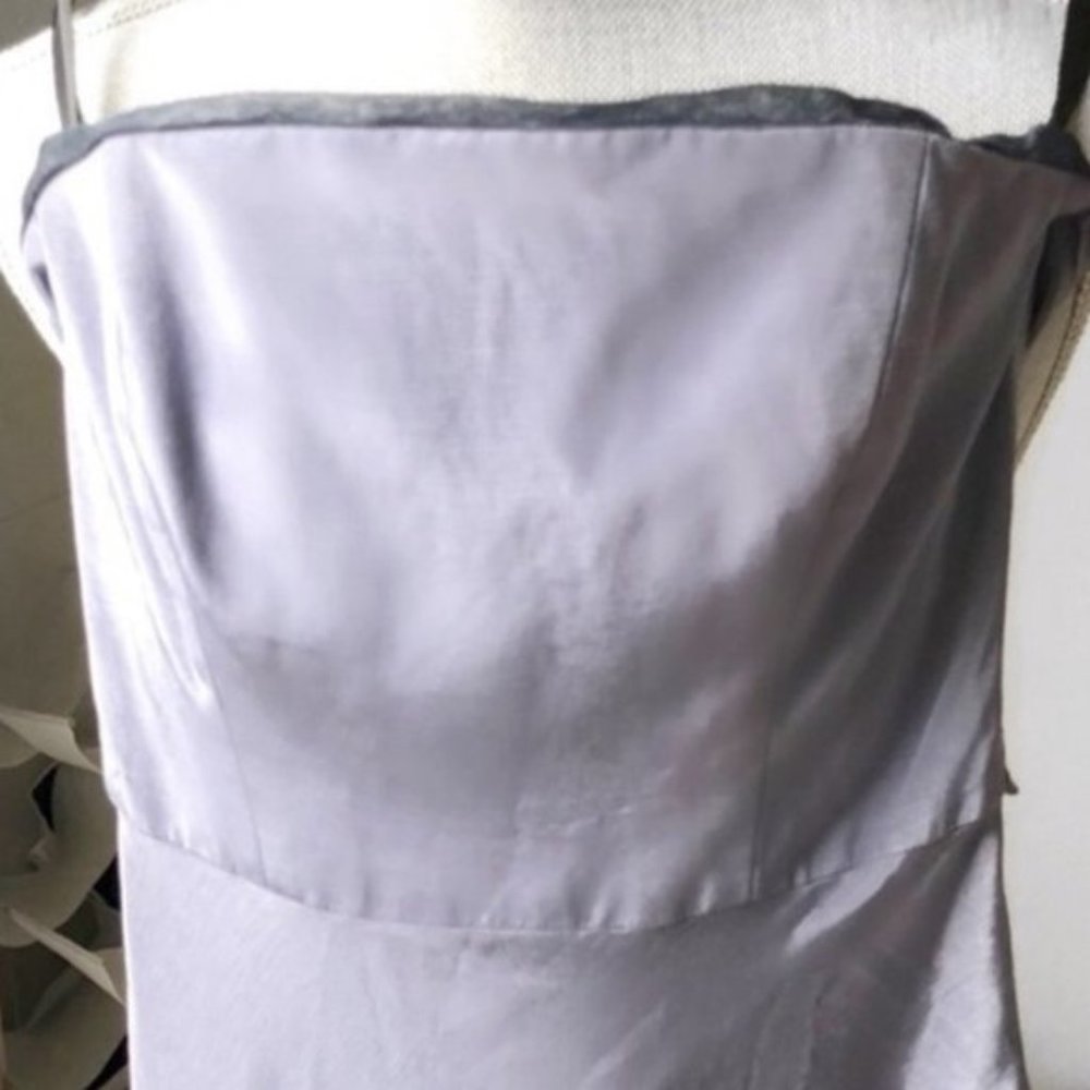 Thread Strapless Lavender Prom Dress - Picture 7 of 8
